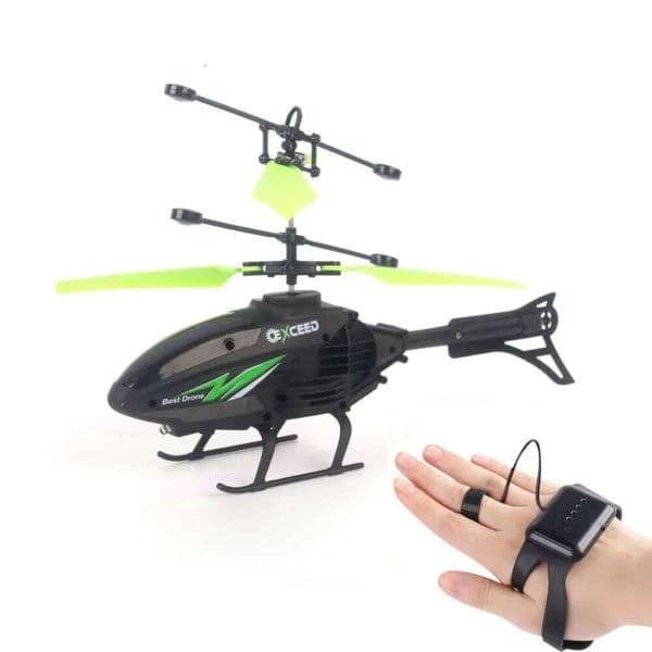 Watch Wrist Remote Control Aircraft Flying Impact Resistant Induction Helicopter Hand Controlled Rechargeable 26Y0207