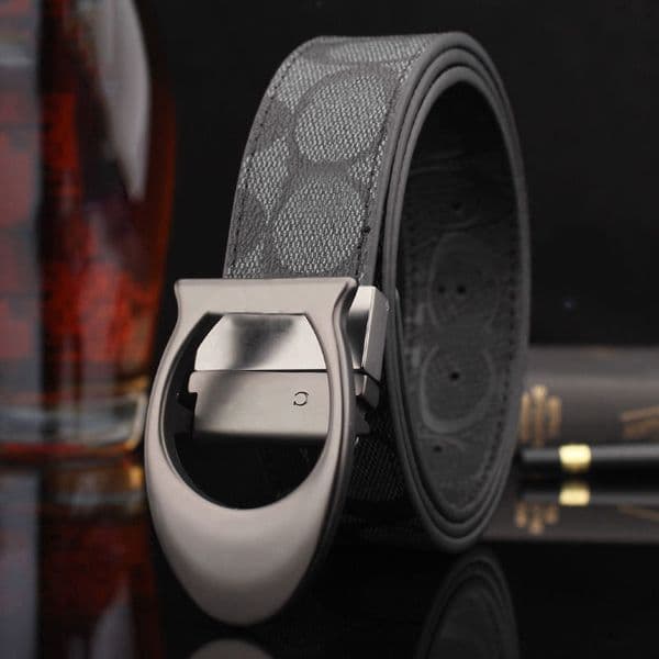 Luxury Mens Belt Designer Belt 35cm Knight Print Design 105-125cm Zinc Alloy Buckle Mens Belt Fashion Versatile Style Double-sided available Q260527
