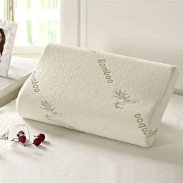 Memory Foam 40*25cm Bamboo Fiber Pillow Slow Rebound Health Care Relaxing Cervical Orthopedic Pillows Support Neck 26L0207