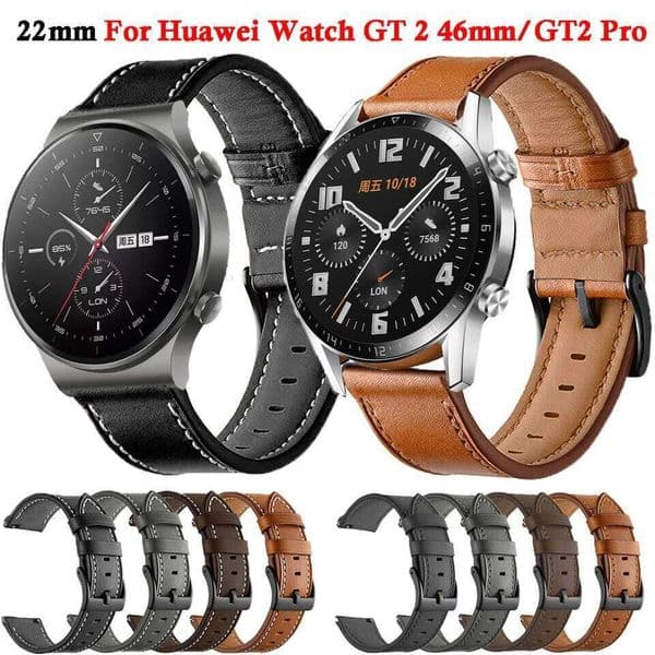 GT2 Leather Band For Huawei GT 3 46mm/SE/Honor Magic 2 46mm Wrist Bracelet Watch 4 Pro Strap Z260207