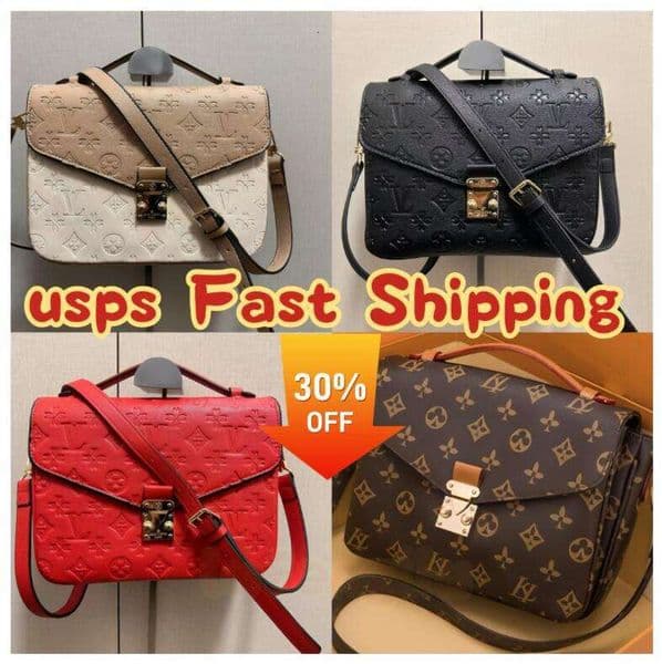 M40780/M41487 Pochette High quality Shoulder Woman Metis Handbag leather handle brand designer floral letters checkers plaid Purse Crossbody Bag