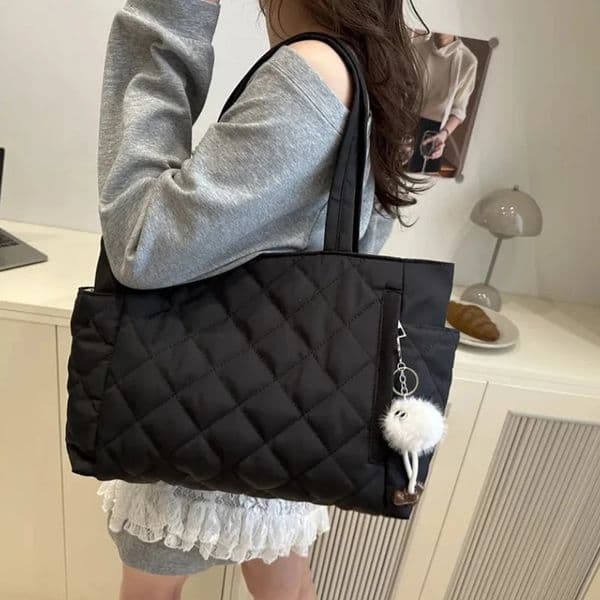 Rectangular Large Capacity Single Shoulder Bag for Commuting To Work Korean Style Womens Tote Bag Lightweight Casual Handbag260128