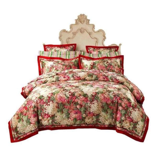 European four piece luxury grade cotton bed sheet quilt cover high end atmosphere bedding wedding jacquard S260207