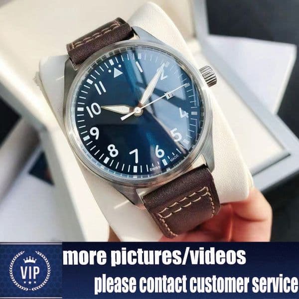 Luxurious fashionable men's watch Size:41mm is equipped with an automatic mechanical movement, High quality a stainless steel leather strap