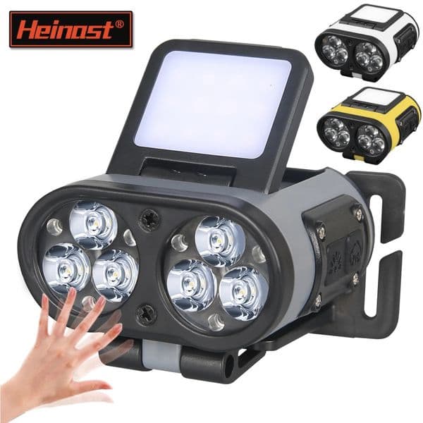 LED Headlamp Smart Sensor Cap Clip Light TPYEC Rechargeable Flashlight With Power Display Riding Fishing Camping Outdoor Torch 260206