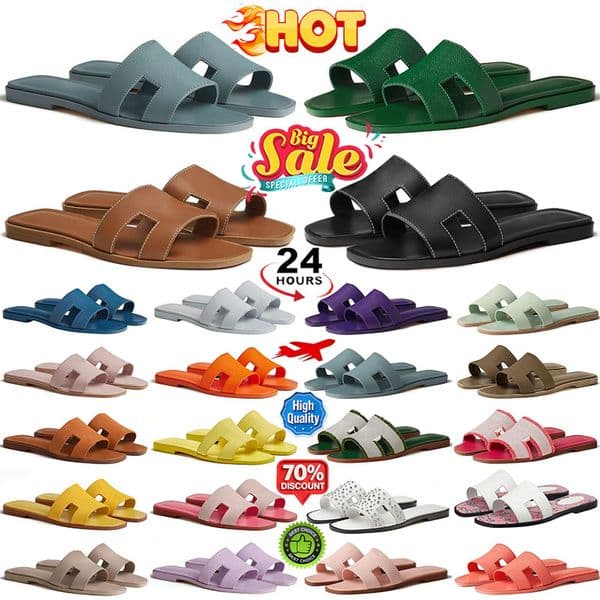 Designer Slipper Women Slipper Flats Slides Famous Sandal Womens Slide Sliders Shoes Flip Flops Summer Sandals Luxury Casual Beach Leather Slippers With box