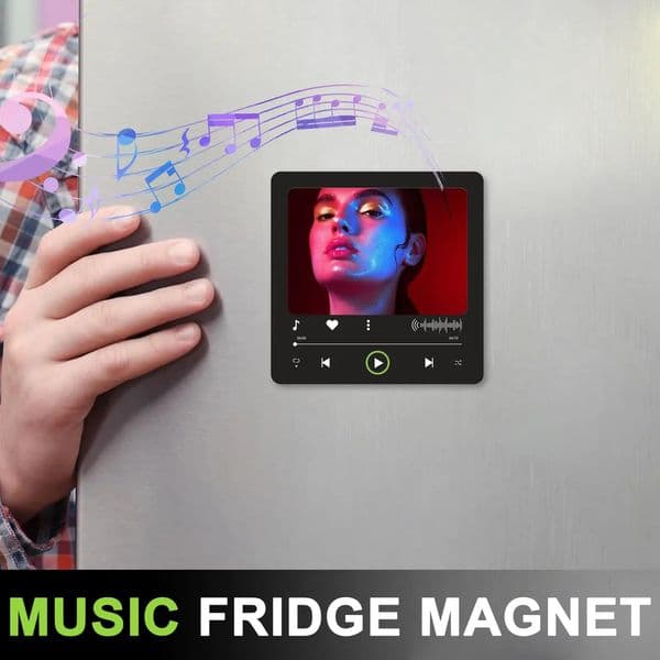 DIY Song Magnets with Pictures Acrylic Music Fridge Decorative Handmade Magnetic Po Plate Keepsake for Metal Doors 260122