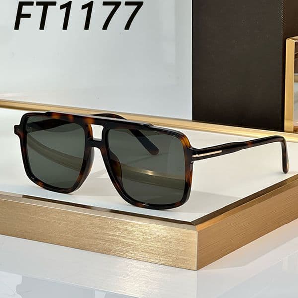 Mens KEMP SUNGLASSES Womens Luxury Sunglasses Acetate Fiber Frame Legs T Design Retro Style Top Quality UV400 Square Leisure Party Beach Glasses FT1177