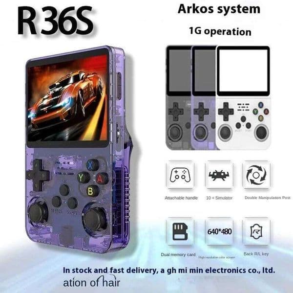 New R36s Open Source Handheld Game Console Classic Gba Arcade Portable Psp 1g Running Retro Gaming Device Consumer Electronics X260209