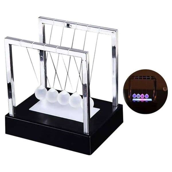 Home Office Decoration Swing LED Light Up Newtons Science Kids Balance Balls Desk Toys 26H0209