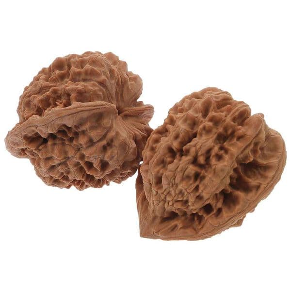 2 Pcs Walnut Core Hand Ball Compact Lightweight Acupoint Roller Blood Circulation Meridian Massage Travel Friendly Gift 26L0209