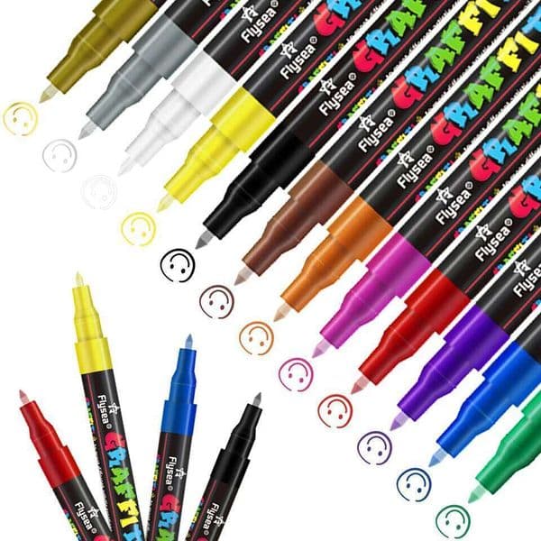 12/18/24 Colors Acrylic Pens Premium Ultra-Fine Artists, Designers, and Graffiti Enthusiasts for Various Creations 26W0209