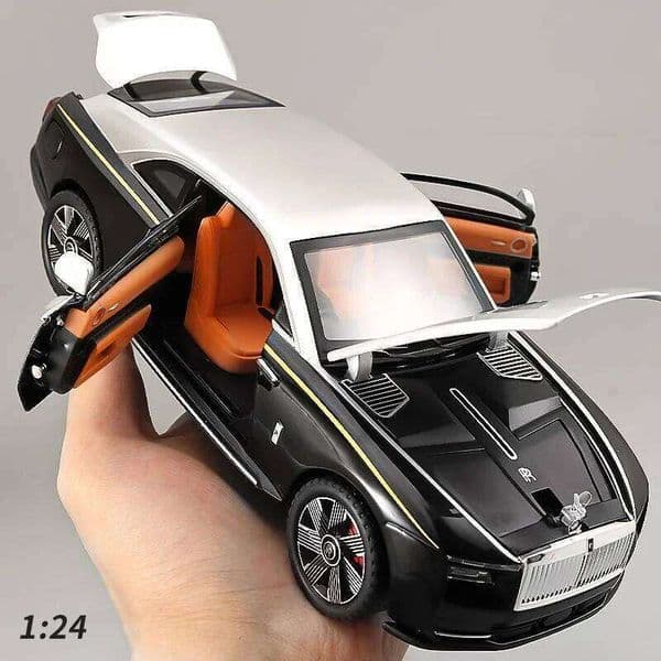 1:24 Rolls Royce Spectre Alloy New Energy Diecasts Metal Luxy Car Vehicles Model Simulation Sound Light Kids Toys Gift 26W0209
