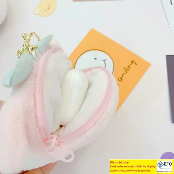 Kawaii Styles Plush Jewelry KeyChains Backpack Car Key Ring Accessories Girl Wallet Plush LL S260506