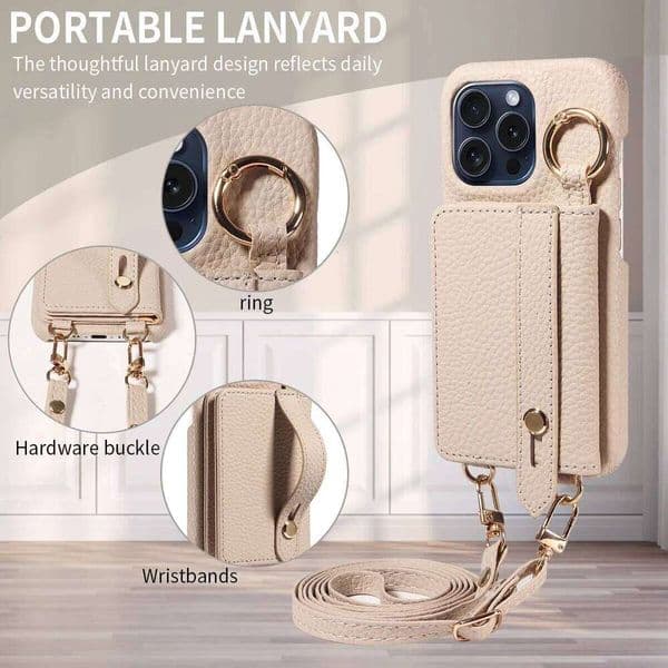 High Quality Phone Case for Iphone 16promax 15 14 13mini 12 11 7 8plus XSMAX XR Crossbody Shockproof with Support Function Cover H260209
