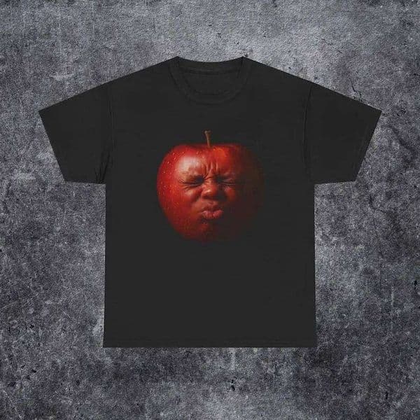 funny brainrot Funny birthday fruit party shirtSilly gift for him Silly ai apple meme shirt X260209