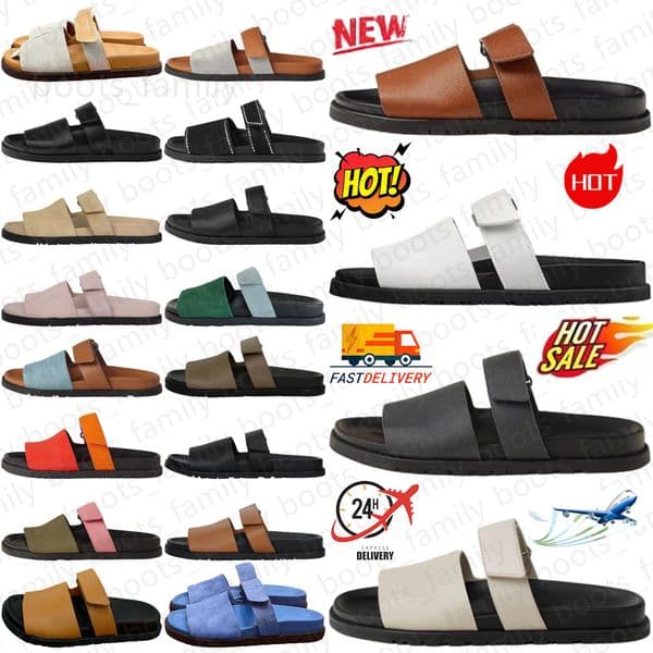 designer Men women Chypre Sandals slippers Sandal Noir Leather Naturel Black Smooth Calfskin Leather Naturel CanvaBleu Celeste