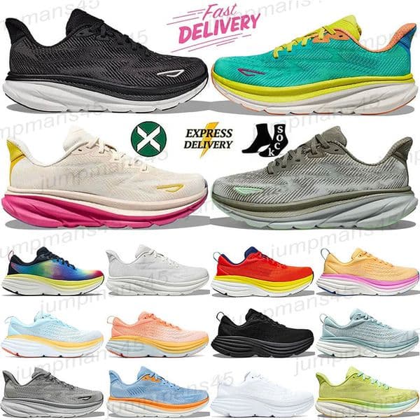 aaa+ Outdoor Designer Casual Shoes Athletic Running shoes for Men Women Clifton 9 Bondi 8 Sneakers Outdoor Jogging Plate-forme Loafers Chaussures Trainers 36-45