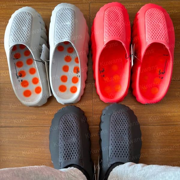 Mind Desginer 001 Slide Slides Mind001 Slippers Soft Rubber Tech Comfortables Sandals Mules Clog Black Red Bone Light Smoke Grey Men Women Summer Shoes Size 35-47