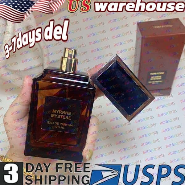 Myrrhe Mystere Perfume 100ml VANILLA fabulous tom Parfums de Cologne Men Women Neutral Perfume Fragrance Spray Fast Ship High Quality USA 3-6 days delivery