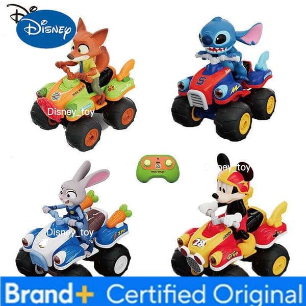 Disney Hot Zootopia Remote Control Stunt Beach Car Judy Nick Children'S Off Road Vehicle Mickey Stitch Bos Cars Toy Gift H260209