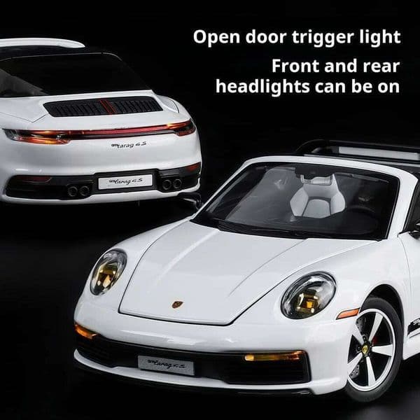 1:32 new folding convertible Porsche 911 alloy car model simulation Sound& light Fashion Exquisite collectibles Boys Toy Gift 26W0209