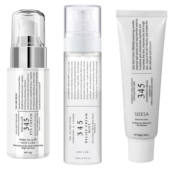 345 Relief Face Cream Blemish Care Pdrn Niacinamide Mist Hydration Dry Skin Soothing Firming Eye Recovery Set 260124