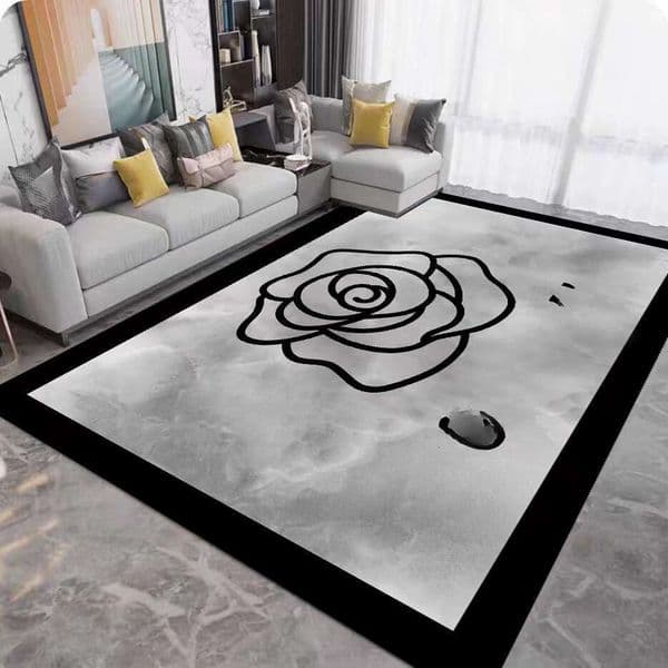 Living Room Carpet Simple Bedroom Bedside Modern Nordic Style Large Area Rug Full Coverage Sofa Coffee Table Mat B2