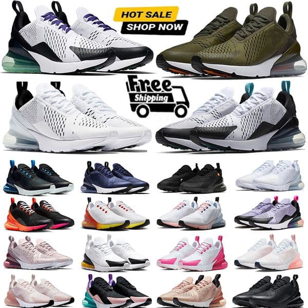 Designer Platform Mens Womens casual Running Shoes Triple White Black Red Pink multi Navy Anthracite Men Women 270s Sports Trainers jogging walking Sneakers 36-45
