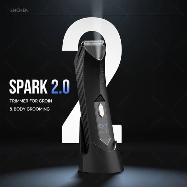 ENCHEN SPARK 2 Trimmer For Groin Body Grooming With Skinsafe Blade Digital Display Screen100 Waterpoof 260207