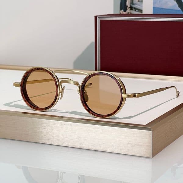 Sunglasses For Men Women Fashion RINGO Designer Stylish High Street Catwalk Style Anti-Ultraviolet UV400 Acetate Round Full Frame Glasses With Box
