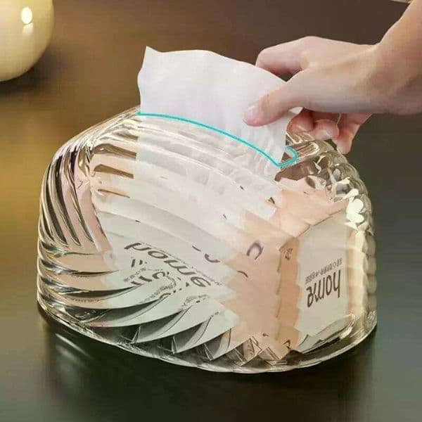 Modern Acrylic Tissue Box Transparent Napkin Holder Home Decor Living Room Desk Decoration Accessories Storage Organizer 26H0210