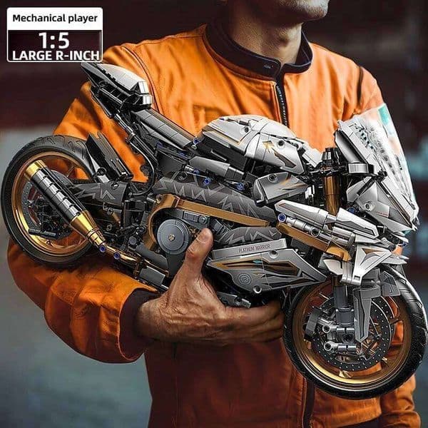 TOYLINX Alloy Motorcycle Desktop Decorations 2045PCS Racing Building Block Model Kid Toys Christmas Easter Festive Gift Giving 26H0209