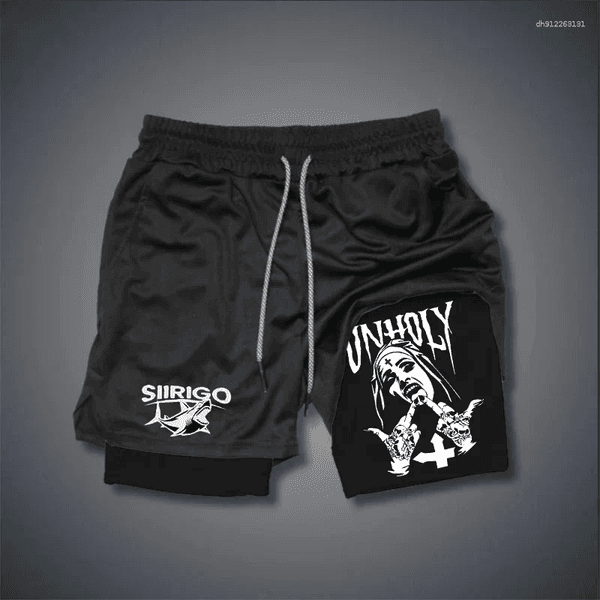 Mens Shorts 2026 Double-Layer Sports Breathable Quick-Dry Running Training Q260526