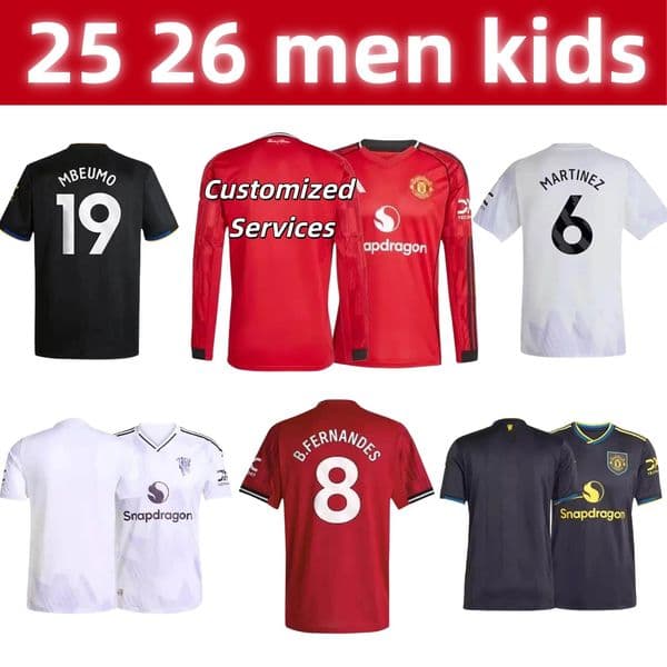 MUN 25 26 football jersey SESKO soccer jersey B. FERNANDES GARNACHO HOJLUN 2025 MOUNT MAZRAOUI UGARTE AMAD YORO DALOT CUNHA CANTONA football kit shirt
