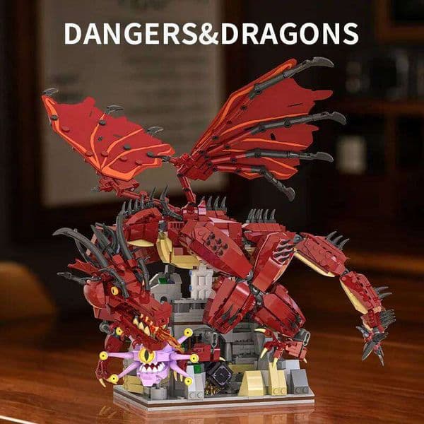 1856PCS MOC Creative Dungeons and Dragons Building Blocks Desktop Decoration Puzzle Assembly Model Gift Set for Boys' Toys 26H0209