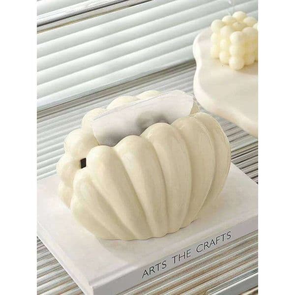 Nordic Creative Shell Shape Holder Home Decora Tissue Box Cover Housewarming Gifts Ceramic Crafts Accessories 26H0210