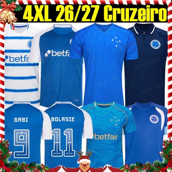 4XL 26/27 Camisa Cruzeiro soccer jerseys KAIO JORGE GABI M.PEREIRA EDUARDO GERSON SINISTERRA KAIKI 2026 Home Away men kids kit socks football shirts