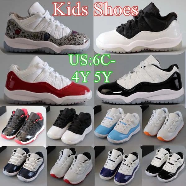 2027 kids shoes toddlers sneakers boys girls 11 basketball shoe 11s Children trainers pink black blue cherry cool grey baby kid youth shoe