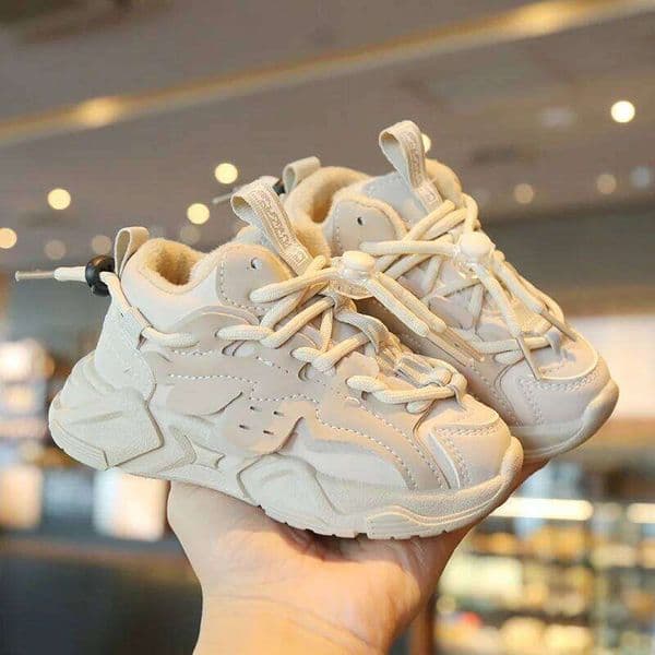 Plush Children Chunky Sneakers Waterproof Boys Sports Shoes Comfortale Arch Support Girls Running Child Footwear 26Y0210