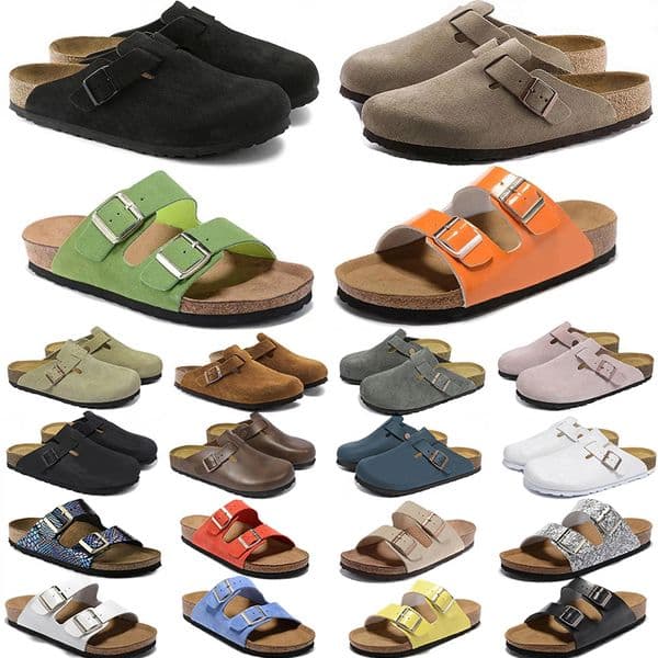 Fast Delivery Designer Slippers Men Women Clogs Black Taupe Mocha Mud Soft Suede Leather Indoor Slides Outdoor Beach Sandals Size 36-45