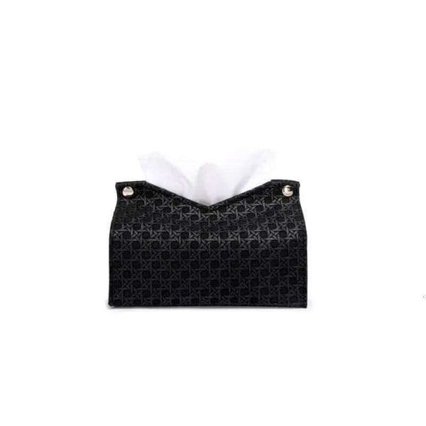 PU Leather Decorative Holder for Living Room, Tissue Box with Elegant Design Paper Boxes Cover Tea Table Ornament 26L0210