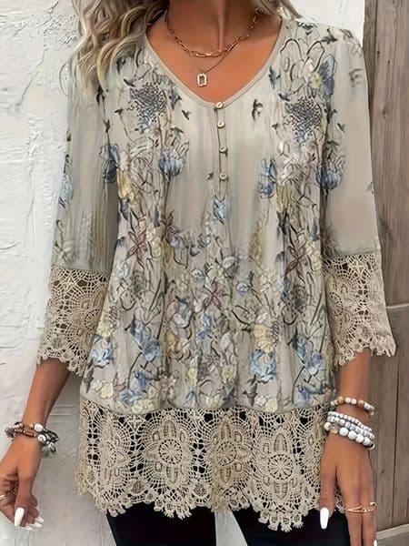 Plus Size Elegant Casual Woman TShirt Fashion Loose Temperament Long sleeve Holiday Weekend 250203