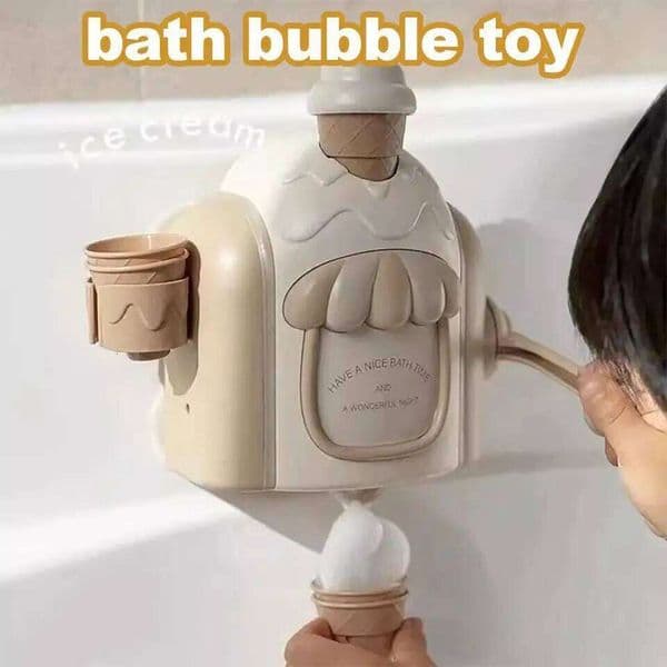 Bath Bubble Toy Funny DlY Ice Cream With Foam 26W0210
