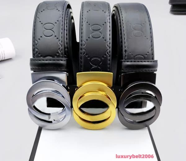 Designer Men's and Women's New Korean Style for Men Double G Smooth Buckle Genuine Leather Letter Fashion Trend Versatile Belt Factory Direct Sale