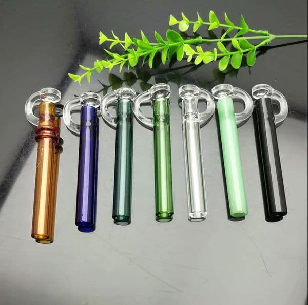 New Glass Smoking pipes hookah Oil Burner Pipes Smokings Colored glass pipe with lid