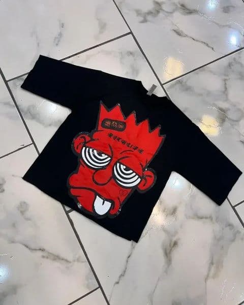 Y2K Clothes Men and women Gothic Hip Hop Cartoon Print T-shirt crew neck cotton short sleeve top T-shirt Harajuku tshirt 260209BJ