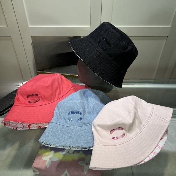 Designer Simple New Cowboy Fisherman's Hat Couple Fashion Trends Visor Sequined Embroidered Basin Cap