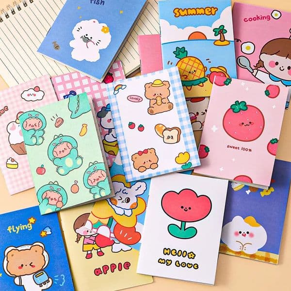 Student Creative Diary Cute Cartoon Stationery Small Gift Notepad rens Reward Gift 64k Notebook 260208BJ