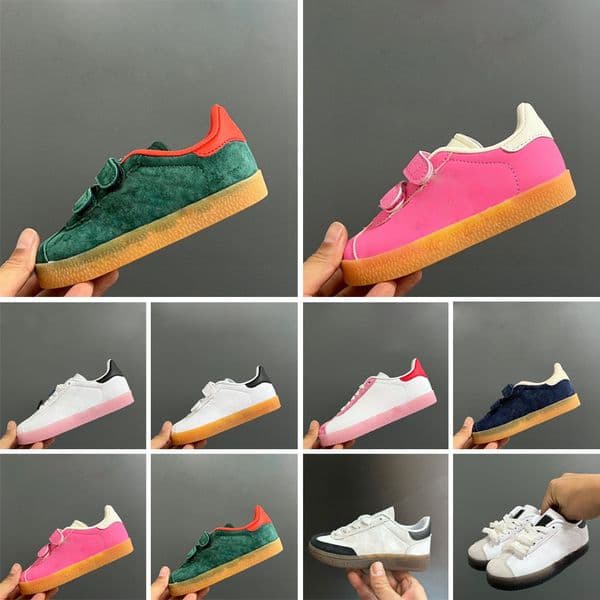 Originals Sambaities Vegan OG kids Shoes For Children Designer Trainers Cloud White Core Black White Gum Bonners Collegiat Sneakers 25-35
